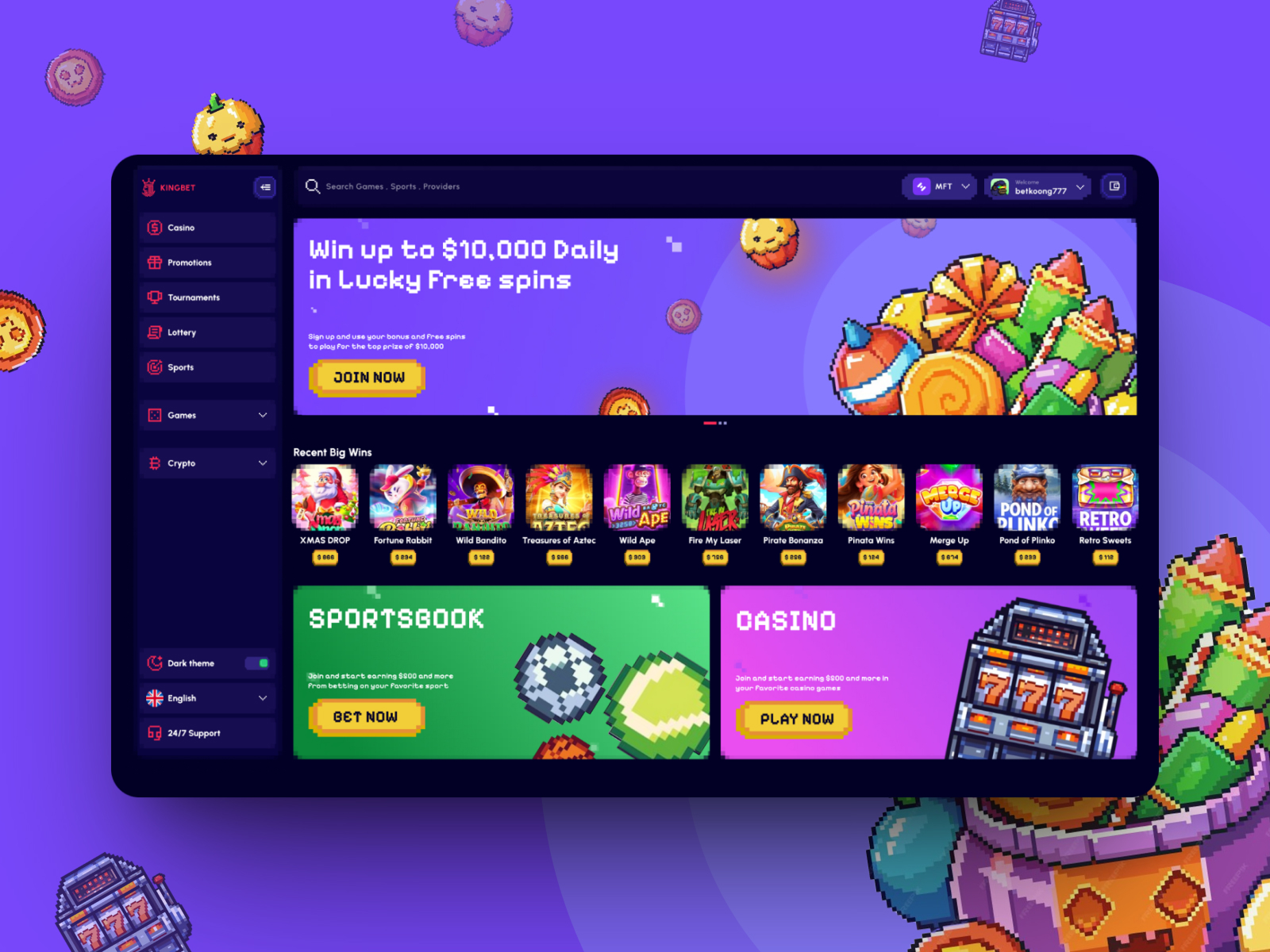 KingBet — Casino Platform
